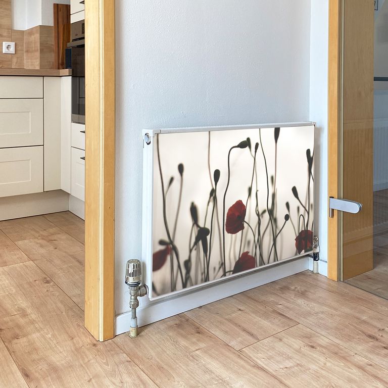 Magnet Heizkörperverkleidung Heizkörperabdeckung Heizung Schutz Motiv Mohn