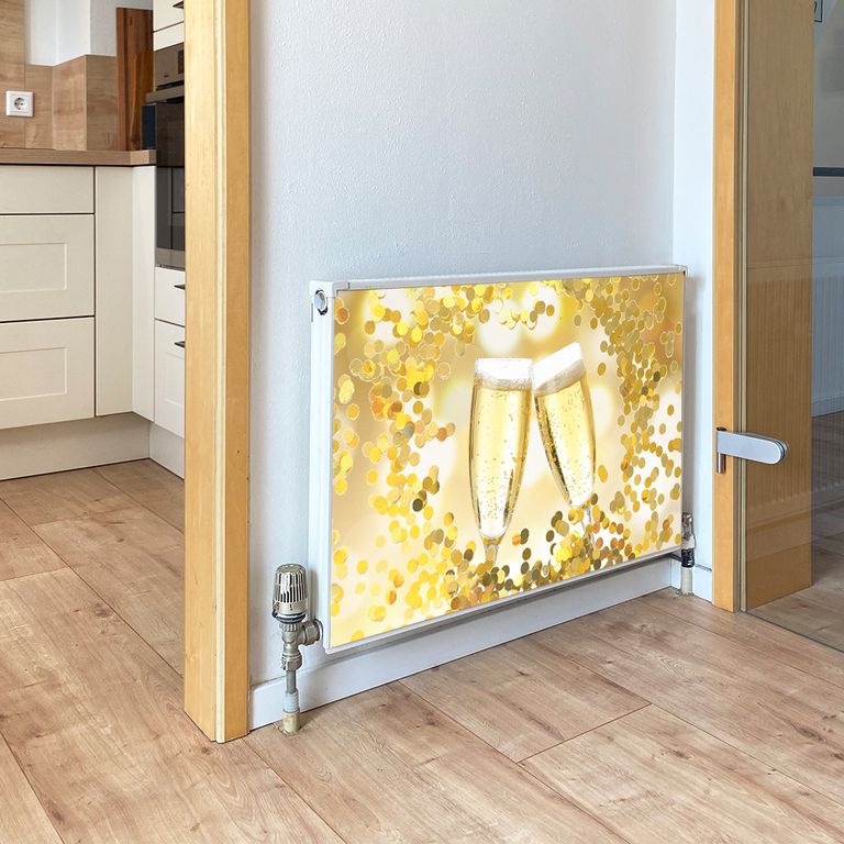Magnet Heizkörperverkleidung Heizkörperabdeckung Heizung Schutz Motiv Konfetti