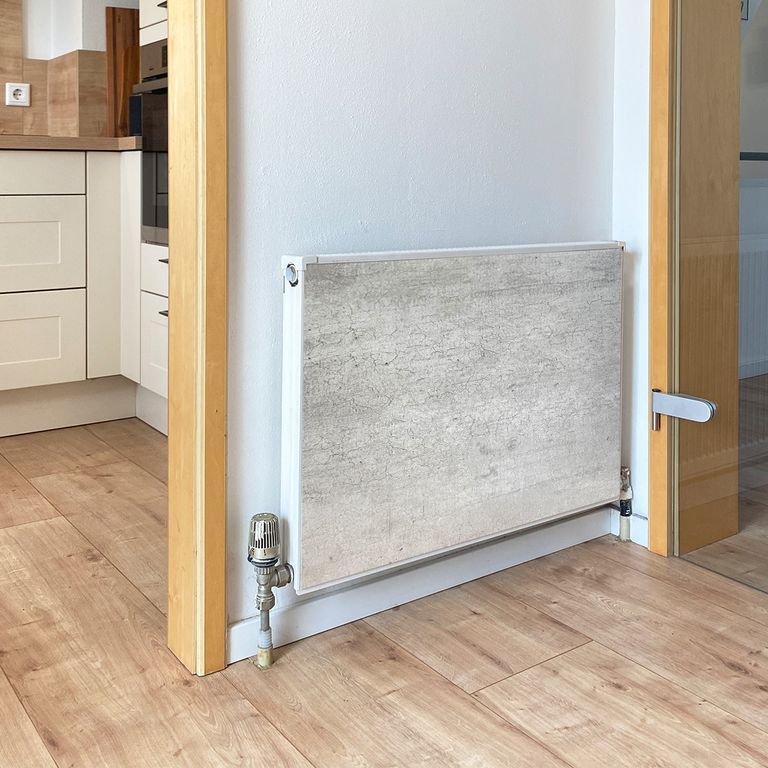 Magnet Heizkörperverkleidung Heizkörperabdeckung Heizung Schutz Motiv Beton-Wand