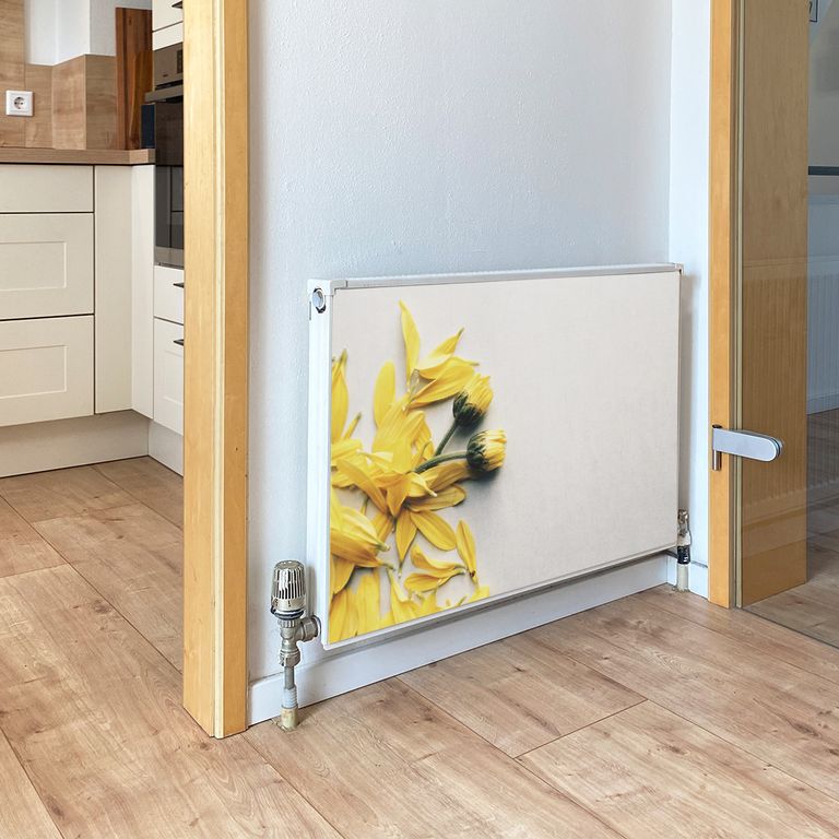 Magnet Heizkörperverkleidung Heizkörperabdeckung Heizung Schutz Motiv Yellow Flower