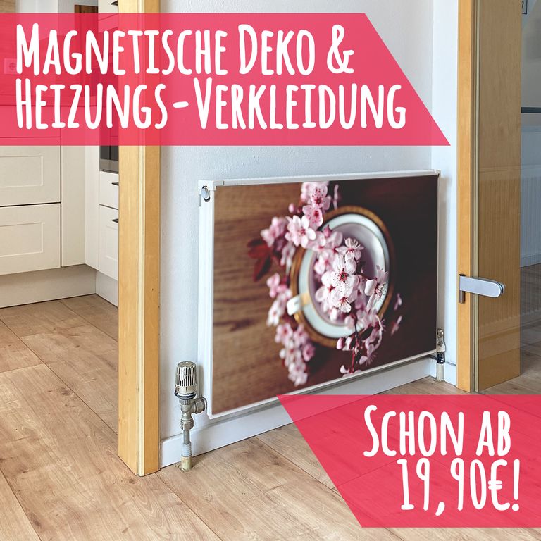 Magnet Heizkörperverkleidung Heizkörperabdeckung Heizkörper - Motiv Blümchenliebe