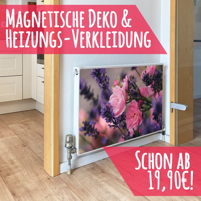 Magnet Heizkörperverkleidung Heizkörperabdeckung Heizung Motiv Lavender