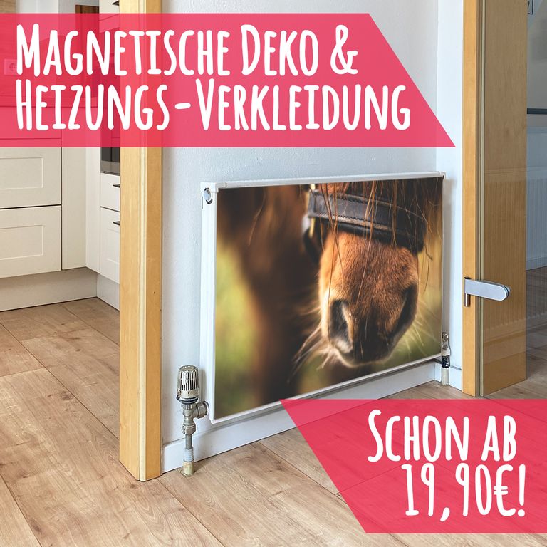 Magnet Heizkörperverkleidung Heizkörperabdeckung Heizung Schutz Motiv Horse