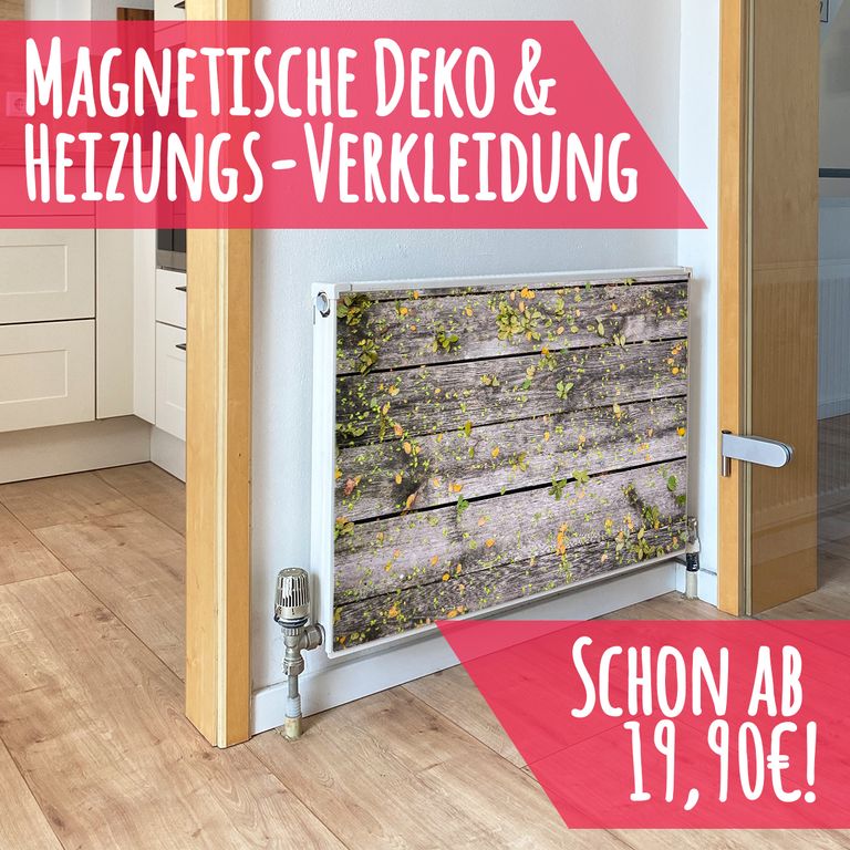 Magnet Heizkörperverkleidung Heizkörperabdeckung Heizung Schutz Motiv Leaves
