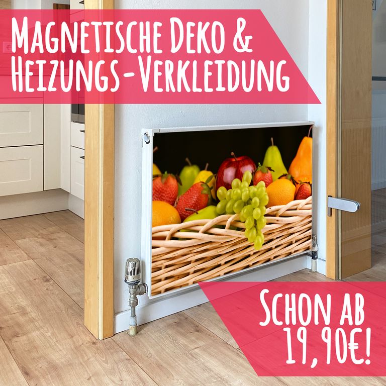 Magnet Heizkörperverkleidung Heizkörperabdeckung Heizung Schutz Motiv Fruitbasket