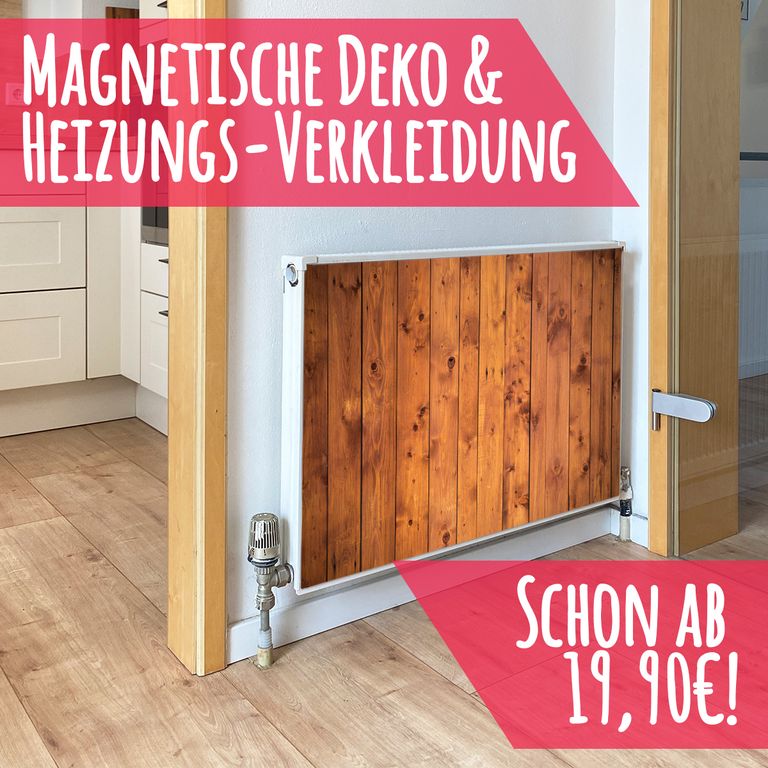 Magnet Heizkörperverkleidung Heizkörperabdeckung Heizung Schutz Motiv Vintage