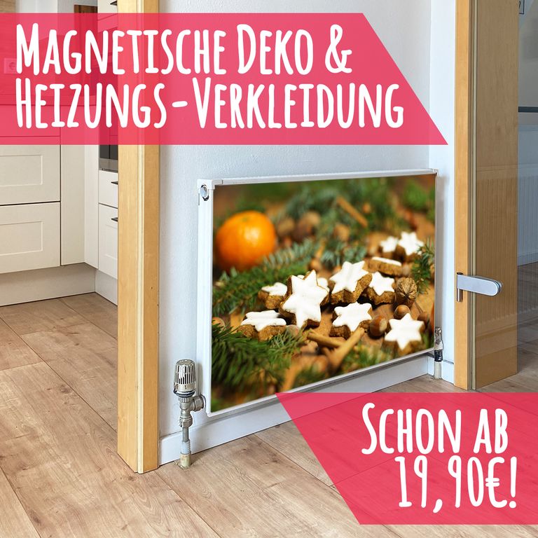 Magnet Heizkörperverkleidung Heizkörperabdeckung Heizung Schutz Motiv Zimtsterne