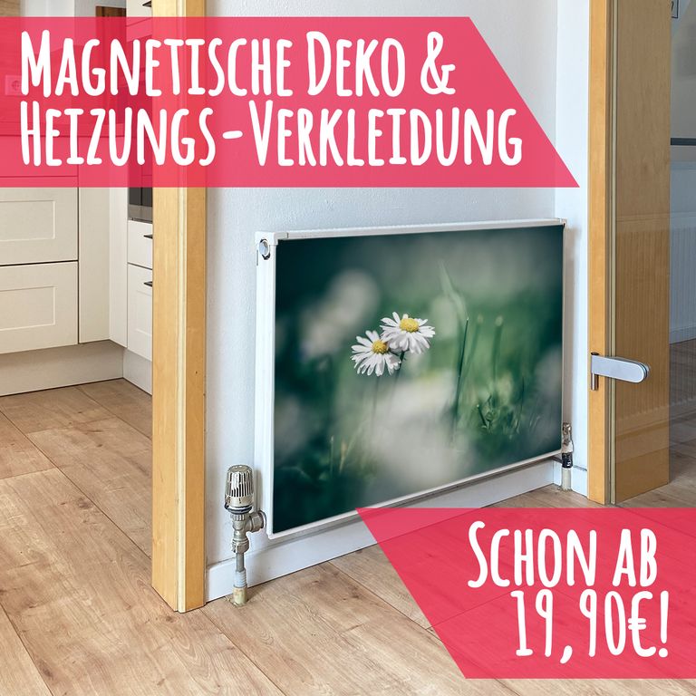 Magnet Heizkörperverkleidung Heizkörperabdeckung Heizkörper - Motiv Blümlein