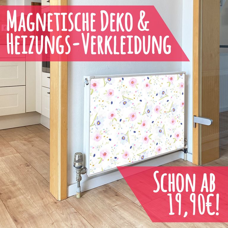 Magnet Heizkörperverkleidung Heizkörperabdeckung Heizung Schutz Motiv Floral