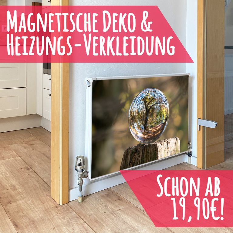 Magnet Heizkörperverkleidung Heizkörperabdeckung Heizkörper - Motiv Seifenblase