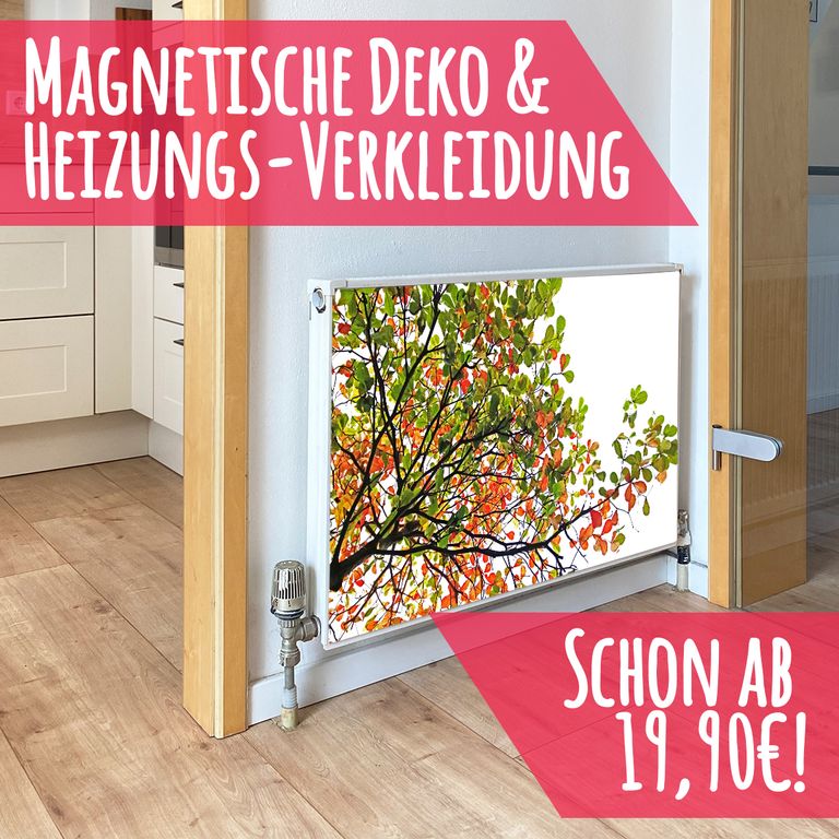 Magnet Heizkörperverkleidung Heizkörperabdeckung Heizung -Motiv Der Herbst kommt