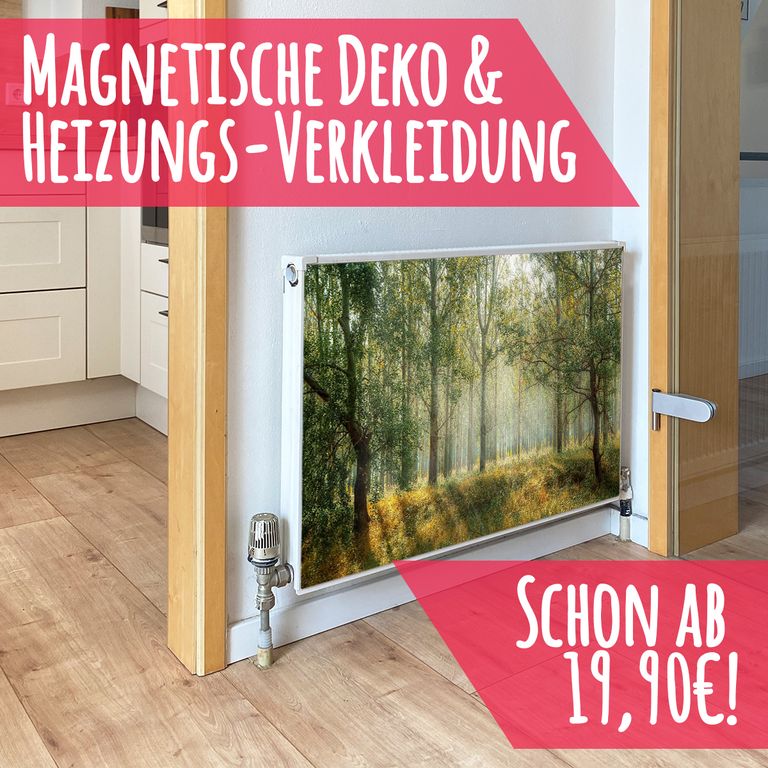 Magnet Heizkörperverkleidung Heizkörperabdeckung Heizkörper - Motiv Paradies Wald