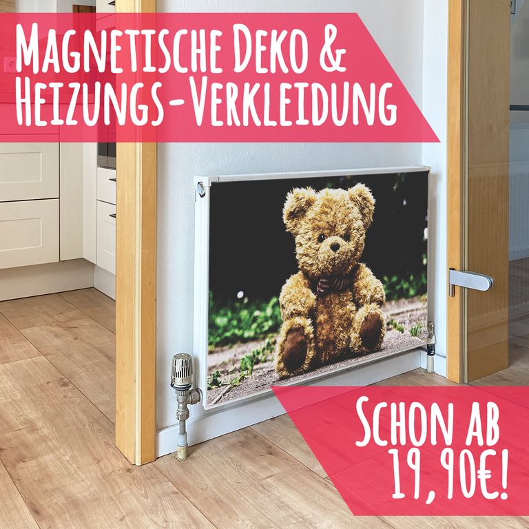 Magnet Heizkörperverkleidung Heizkörperabdeckung Heizung Motiv Bär
