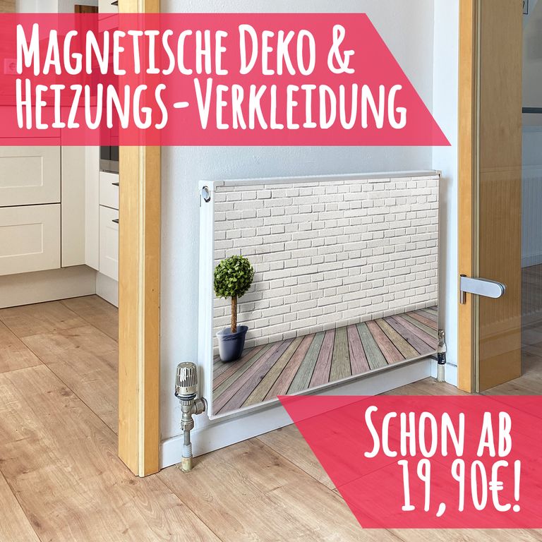 Magnet Heizkörperverkleidung Heizkörperabdeckung Heizung Motiv Mauerwerk
