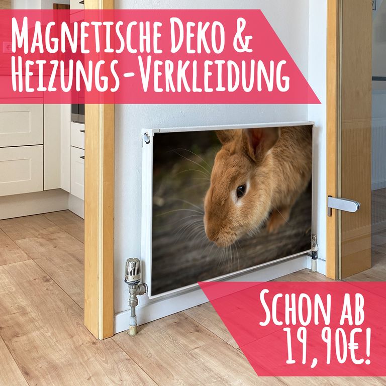 Magnet Heizkörperverkleidung Heizkörperabdeckung Heizung Motiv Kaninchen