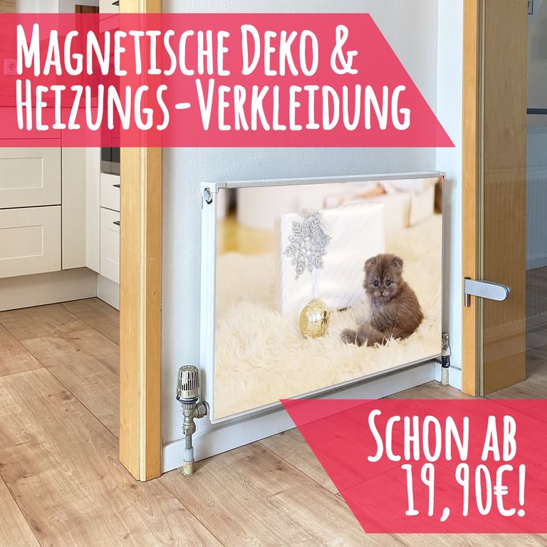 Magnet Heizkörperverkleidung Heizkörperabdeckung Heizung Schutz Motiv Cat