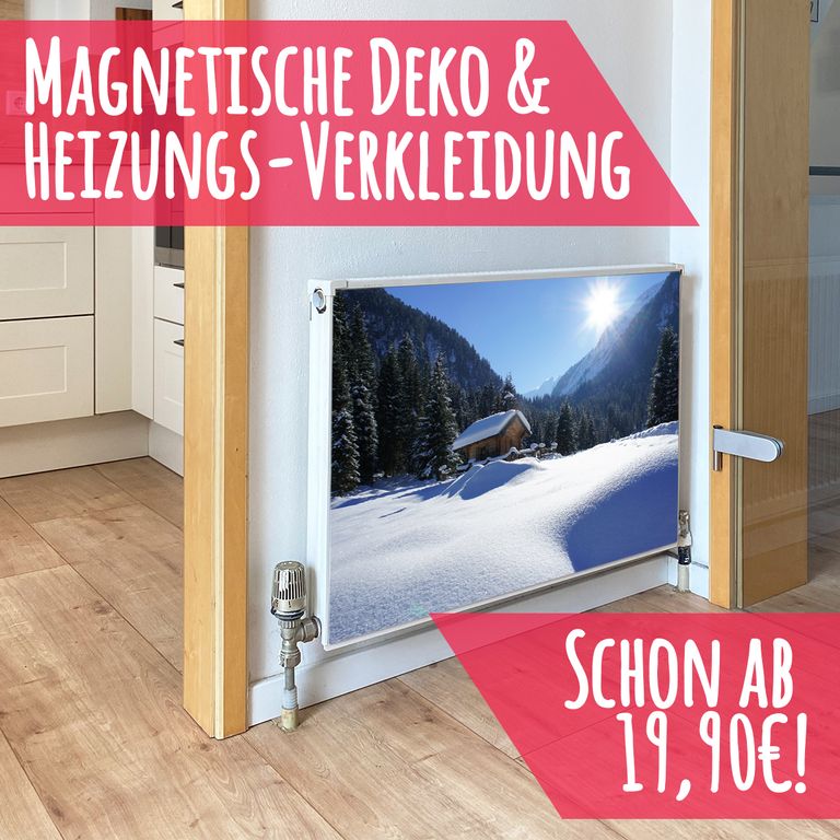 Magnet Heizkörperverkleidung Heizkörperabdeckung Heizung Schutz Motiv Winterwonderland