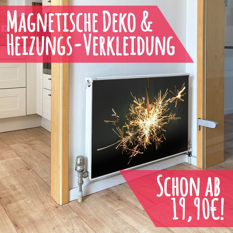 Magnet Heizkörperverkleidung Heizkörperabdeckung Heizung Schutz Motiv Sparkle