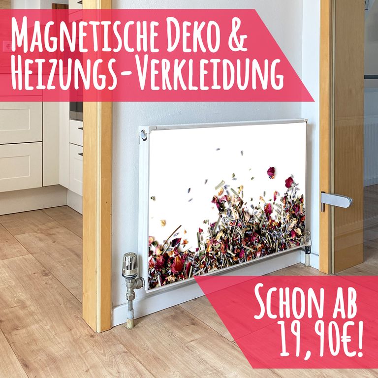 Magnet Heizkörperverkleidung Heizkörperabdeckung Heizung Motiv Trockenblumen