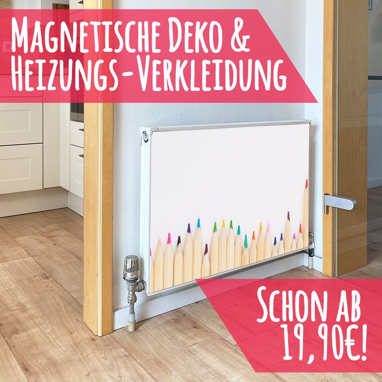 Magnet Heizkörperverkleidung Heizkörperabdeckung Heizkörper - Motiv Stifte