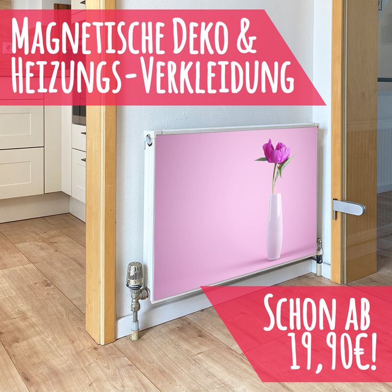 Magnet Heizkörperverkleidung Heizkörperabdeckung Heizung Schutz Motiv Blumenvase