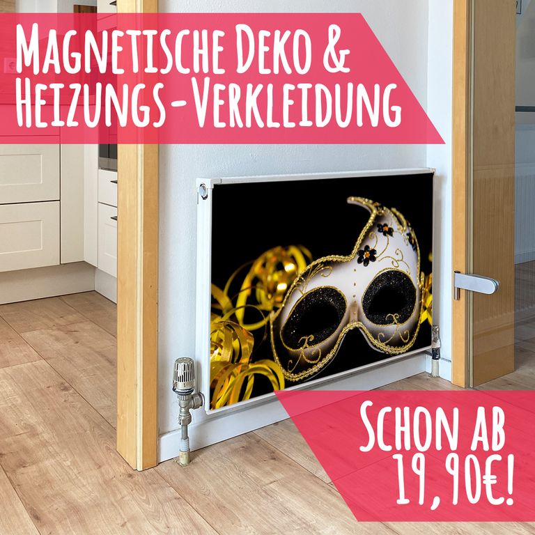 Magnet Heizkörperverkleidung Heizkörperabdeckung Heizung Motiv Karneval