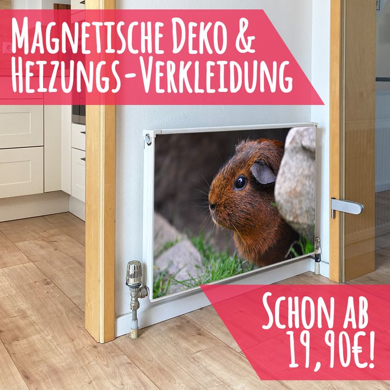 Magnet Heizkörperverkleidung Heizkörperabdeckung Heizung Motiv Meerschweinchen