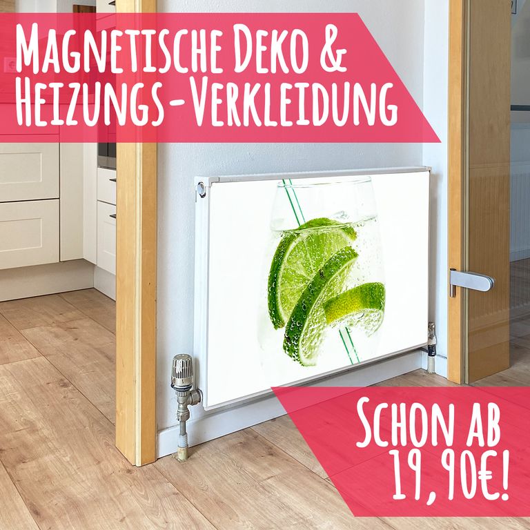 Magnet Heizkörperverkleidung Heizkörperabdeckung Heizung Schutz Motiv Lime