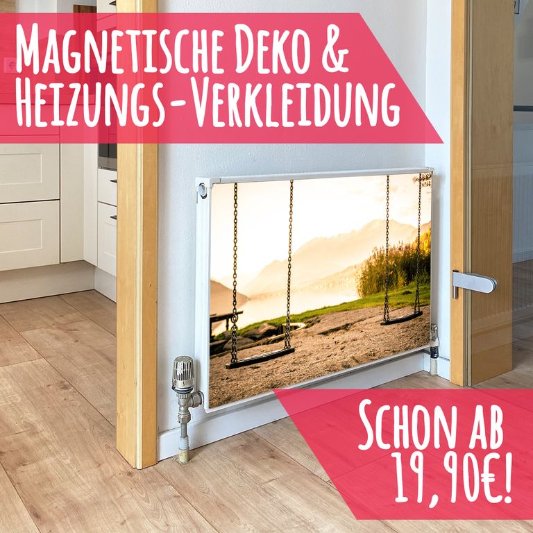 Magnet Heizkörperverkleidung Heizkörperabdeckung Heizung Schutz Motiv Schaukeln