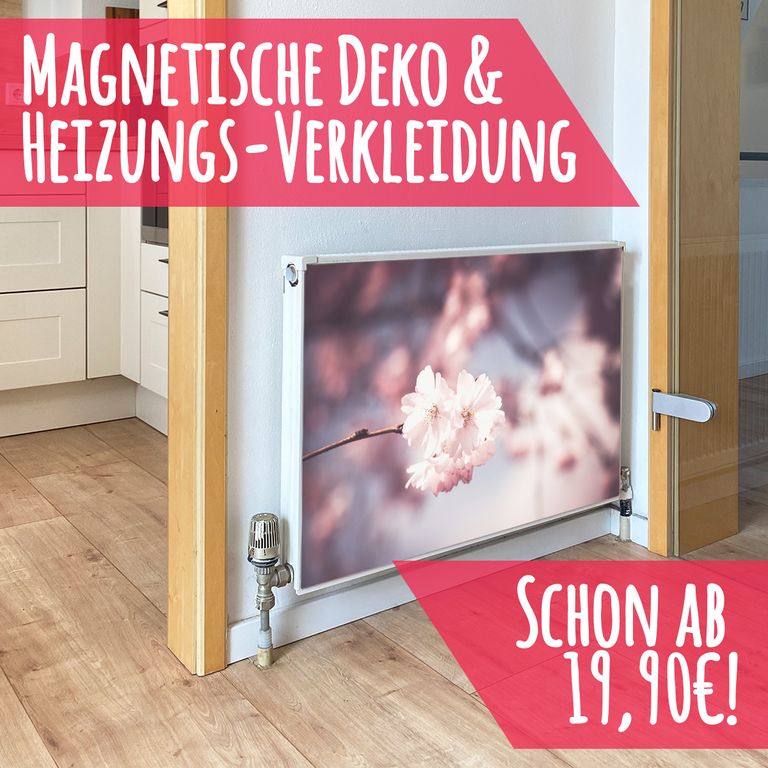 Magnet Heizkörperverkleidung Heizkörperabdeckung Heizung Schutz Motiv Rosa