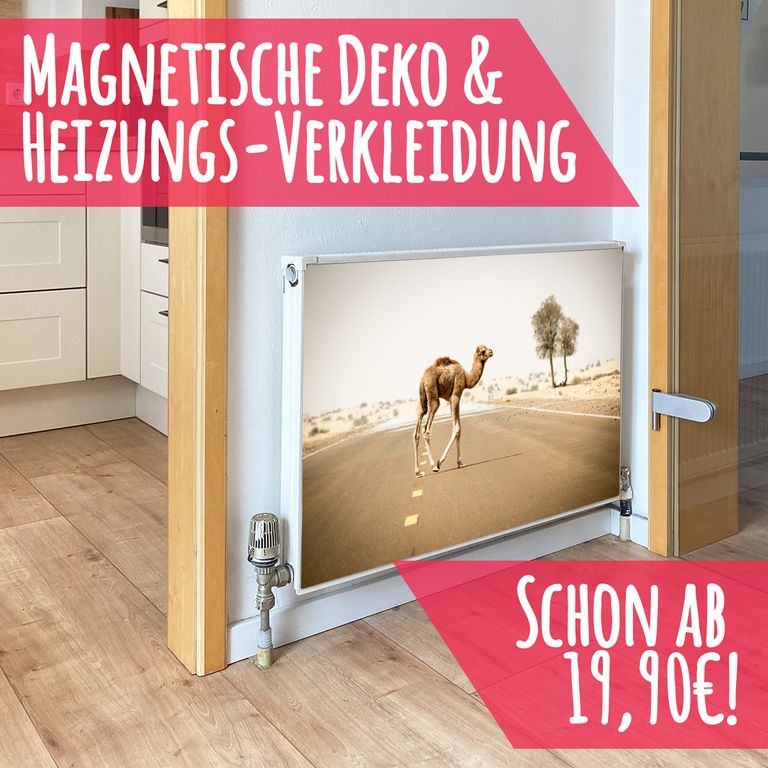 Magnet Heizkörperverkleidung Heizkörperabdeckung Heizung Motiv Kamel