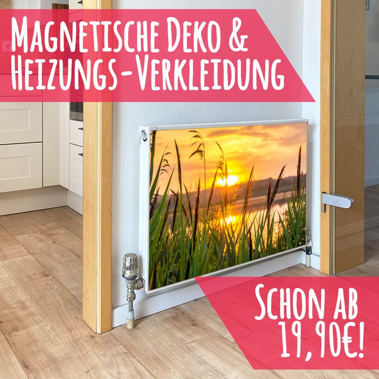 Magnet Heizkörperverkleidung Heizkörperabdeckung Heizung Schutz Motiv Sun