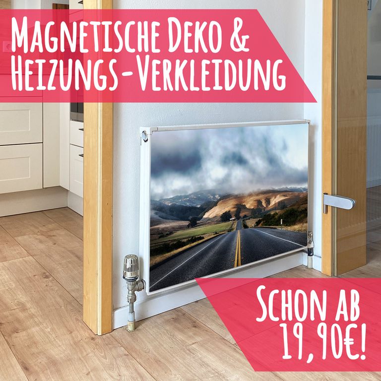 Magnet Heizkörperverkleidung Heizkörperabdeckung Heizung Schutz Motiv Road