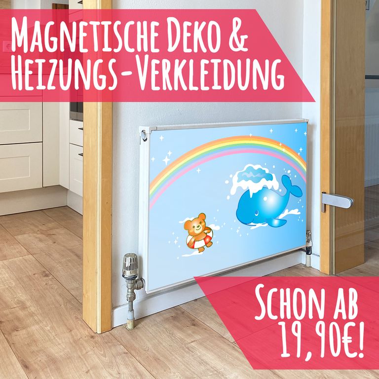 Magnet Heizkörperverkleidung Heizkörperabdeckung Heizung Schutz Motiv Wal