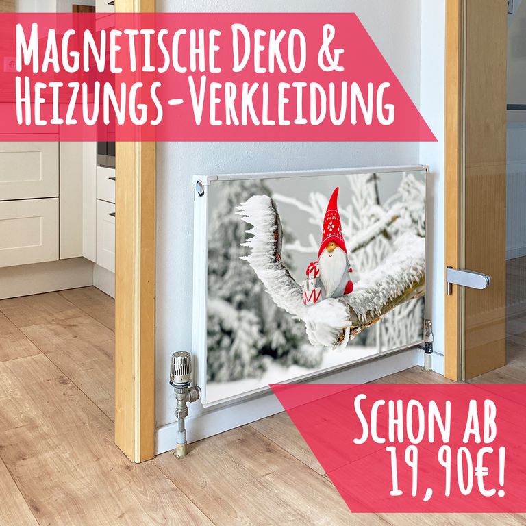 Magnet Heizkörperverkleidung Heizkörperabdeckung Heizung Motiv Santa Claus