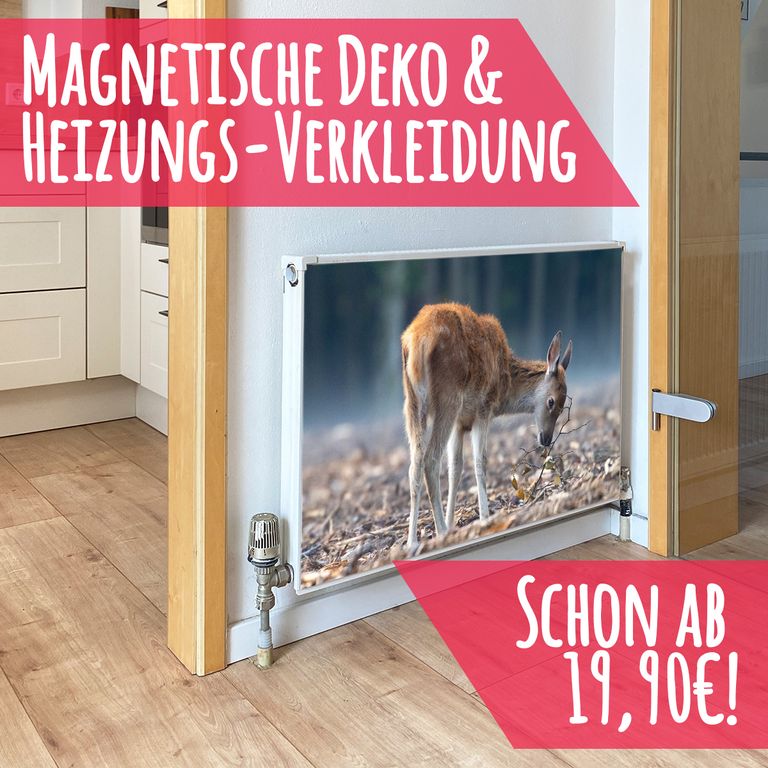 Magnet Heizkörperverkleidung Heizkörperabdeckung Heizung Motiv Rehkitz