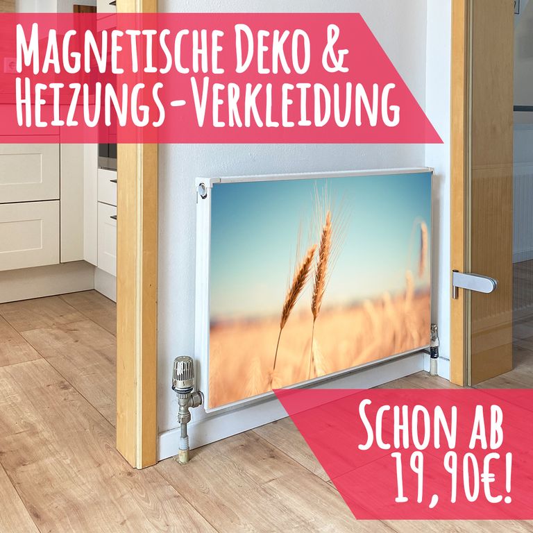Magnet Heizkörperverkleidung Heizkörperabdeckung Heizung Schutz Motiv Wheat