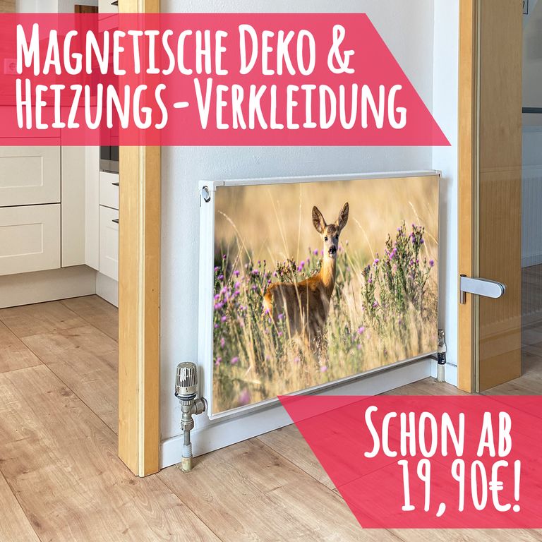 Magnet Heizkörperverkleidung Heizkörperabdeckung Heizung Schutz Motiv Bambi