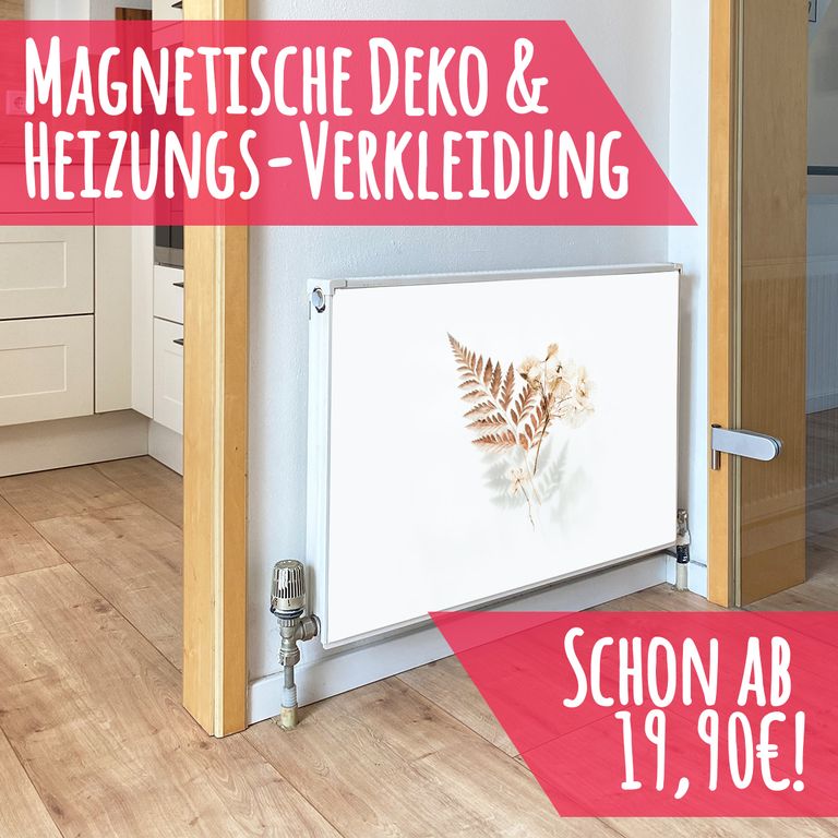 Magnet Heizkörperverkleidung Heizkörperabdeckung Heizung Schutz Motiv White Beauty