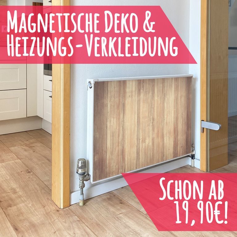 Magnet Heizkörperverkleidung Heizkörperabdeckung Heizung Schutz Motiv Wooden-Floor