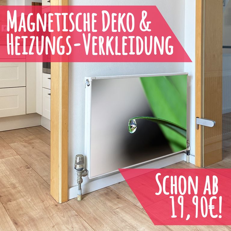 Magnet Heizkörperverkleidung Heizkörperabdeckung Heizung Schutz Motiv Tropfen