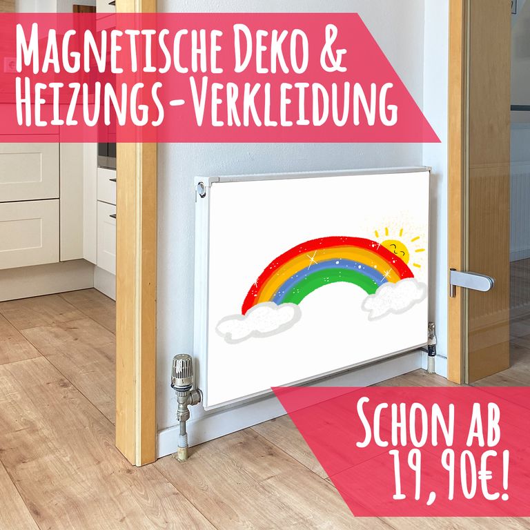 Magnet Heizkörperverkleidung Heizkörperabdeckung Heizung Motiv Regenbogen