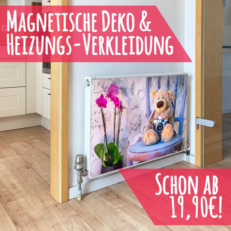 Magnet Heizkörperverkleidung Heizkörperabdeckung Heizung Motiv Kuscheltier