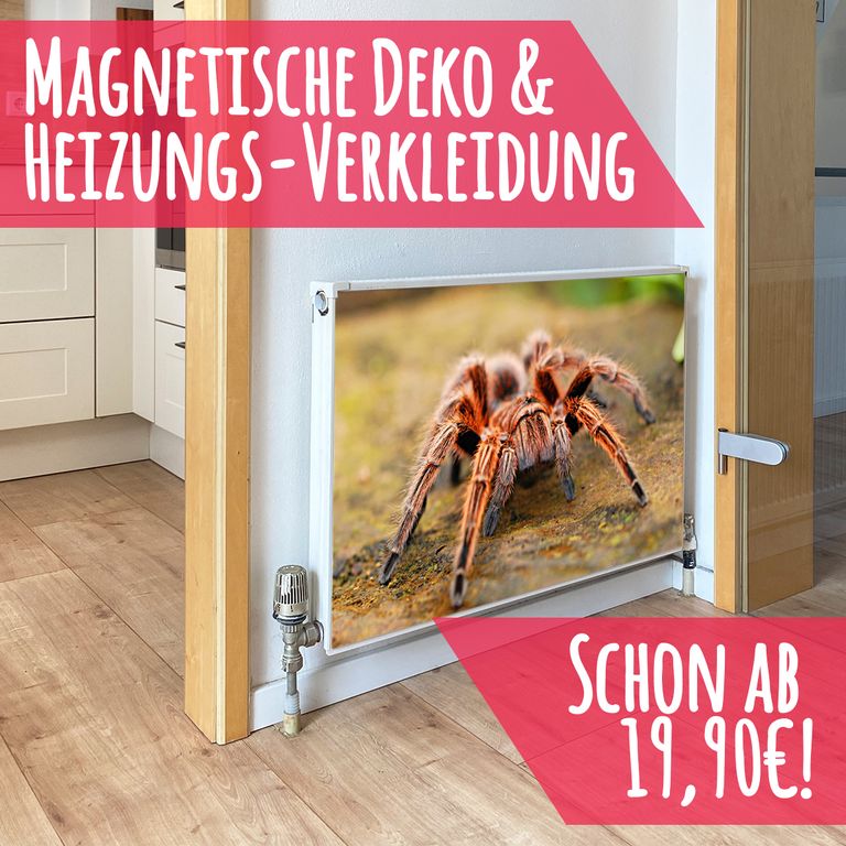 Magnet Heizkörperverkleidung Heizkörperabdeckung Heizung Schutz Motiv Spinne