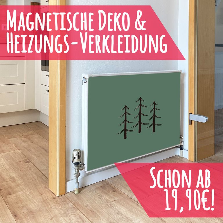Magnet Heizkörperverkleidung Heizkörperabdeckung Heizkörper - Motiv Tannen