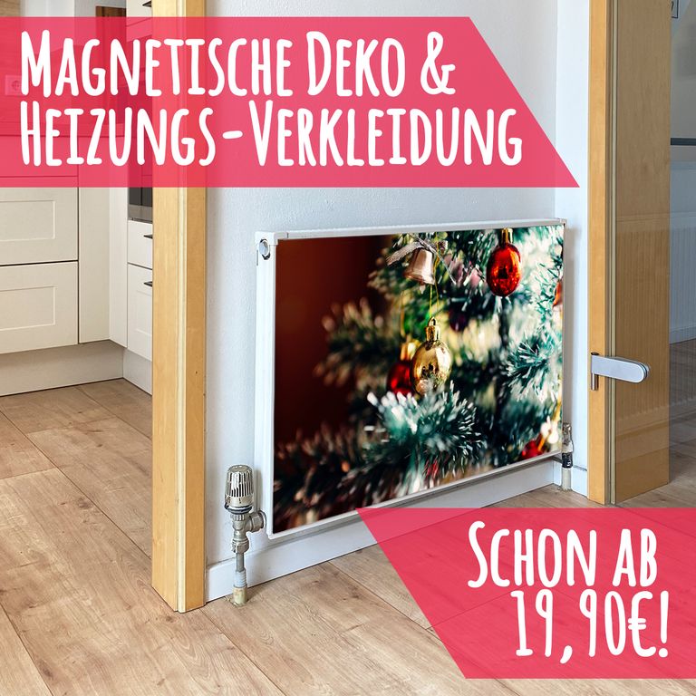 Magnet Heizkörperverkleidung Heizkörperabdeckung Heizung Schutz Motiv Weihnachtsbaum