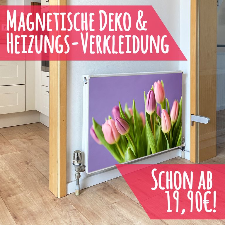 Magnet Heizkörperverkleidung Heizkörperabdeckung Heizung Motiv Tulpenstrauß