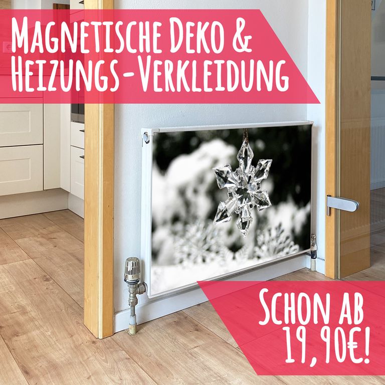 Magnet Heizkörperverkleidung Heizkörperabdeckung Heizung Schutz Motiv Kristall