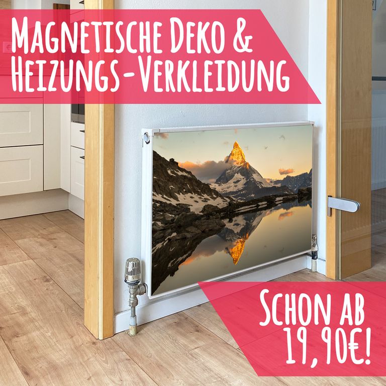 Magnet Heizkörperverkleidung Heizkörperabdeckung Heizung Schutz Motiv Gipfel