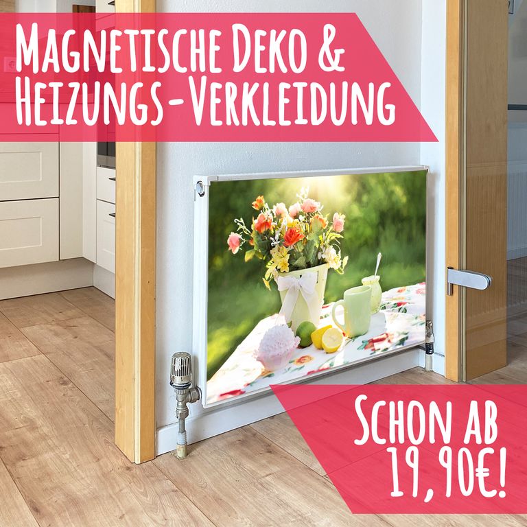 Magnet Heizkörperverkleidung Heizkörperabdeckung Heizung Schutz Motiv Garten